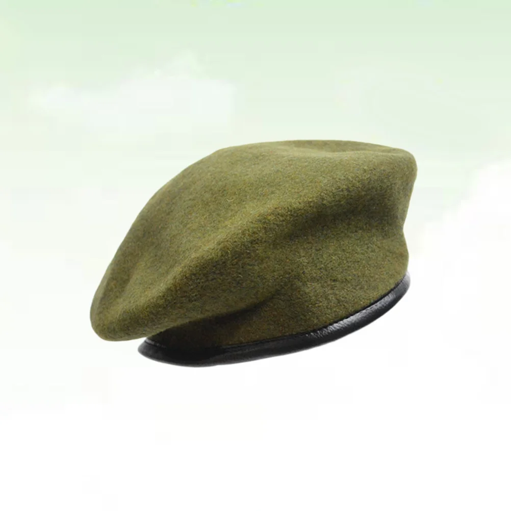 Unisex Beret Hat Caps for Men Flax Peaked Mushroom Costume Bonnet Green and Women Hats