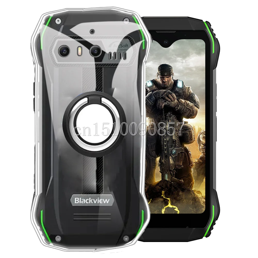 Case For Blackview N6000 Ring Holder Shockproof Soft TPU Case Cover For Blackview N6000 Couqe Funda