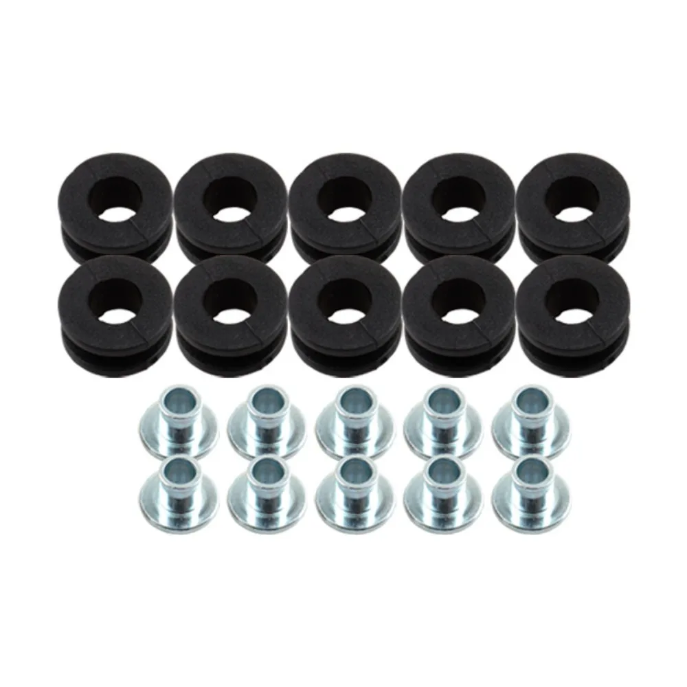 10pcs/20pcs Motor Parts M6 Motorcycle Grommets Rubber Gasket Kits Pressure Relief Cushion