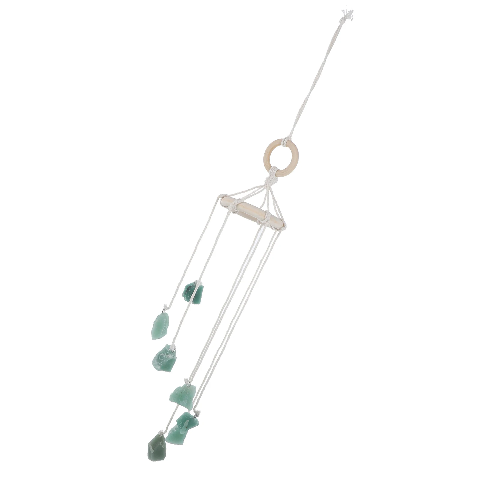

Crystal Wind Chime nament Raw Stone Chakra Pendant Hanging Adornment Home Decor Dangling Earrings Christmas Gift