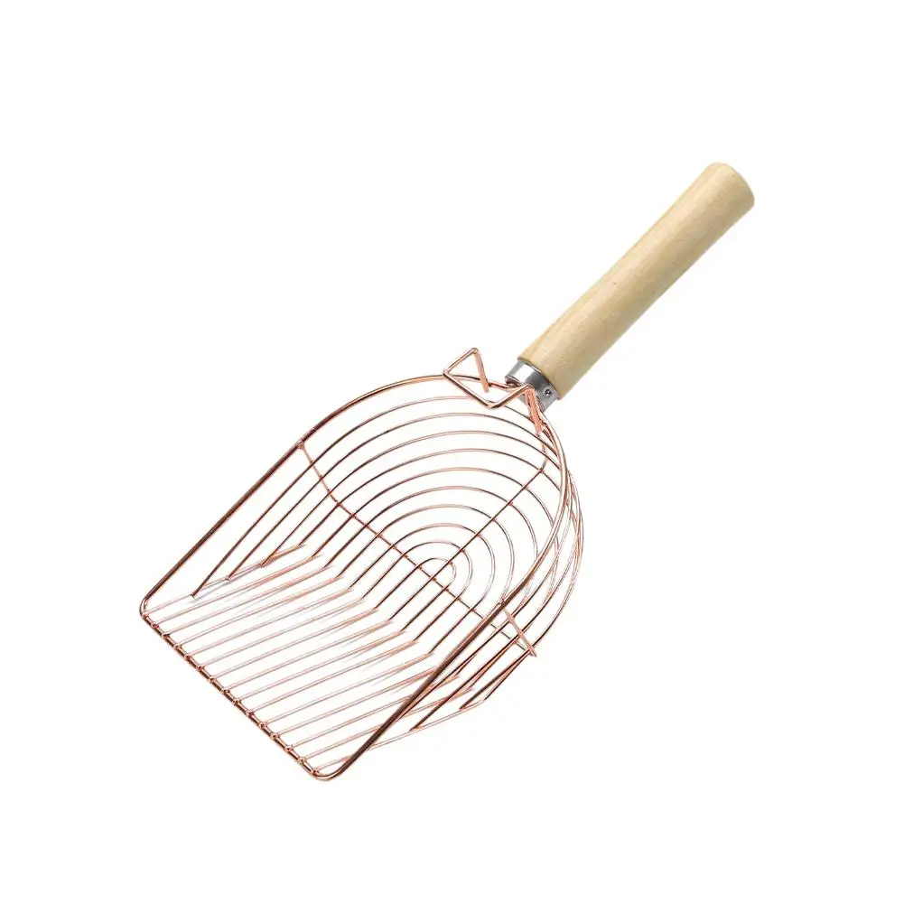 2024 Pet Poops Shovel Comfortable Grip Cat Litter Shovel Cat Surface Supplies Cat Scooper Stainless Increased Litter Steel U1U8