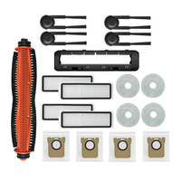 B82B-18PCS For Xiaomi For Mijia M40S/OV31CN Vacuum Cleaner Accessories Main Roller Side Brush Hepa Filter Mop Cloth Dust Bags
