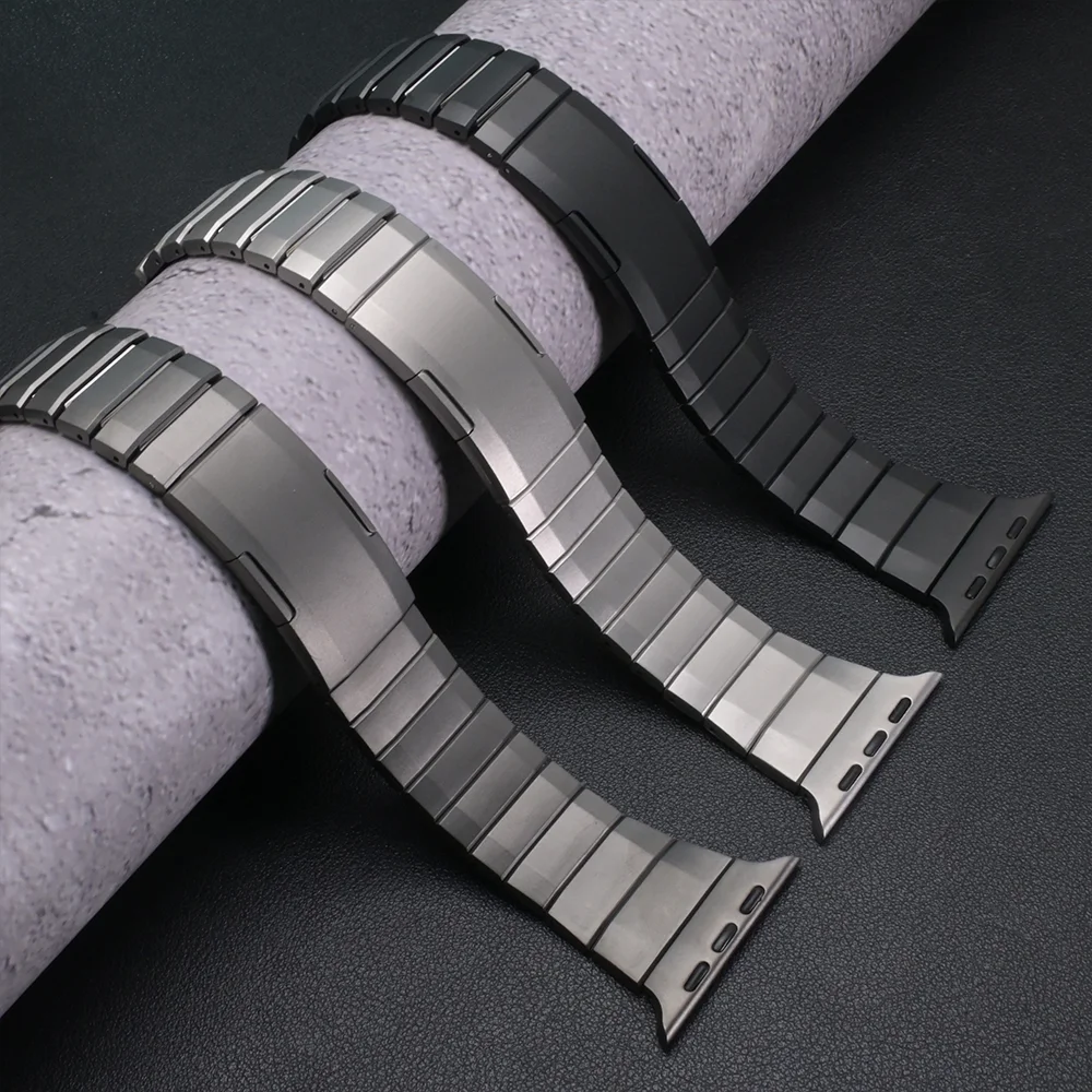 

Luxury Stainless Steel Band For iWatch 49mm 46mm 45mm 44mm 40mm 38mm Men Business Strap For Apple Watch Ultra2 S10 9 8 7 6 5 4