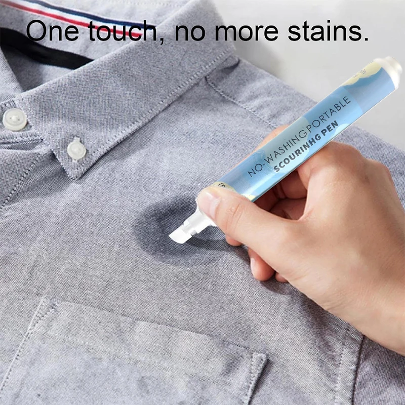

1/3/5Pcs 10ml Instant Stain Cleaner Decontamination Pen Clothes Cleaning Brush Portable Travel-Friendly Works On Food Drink Spot