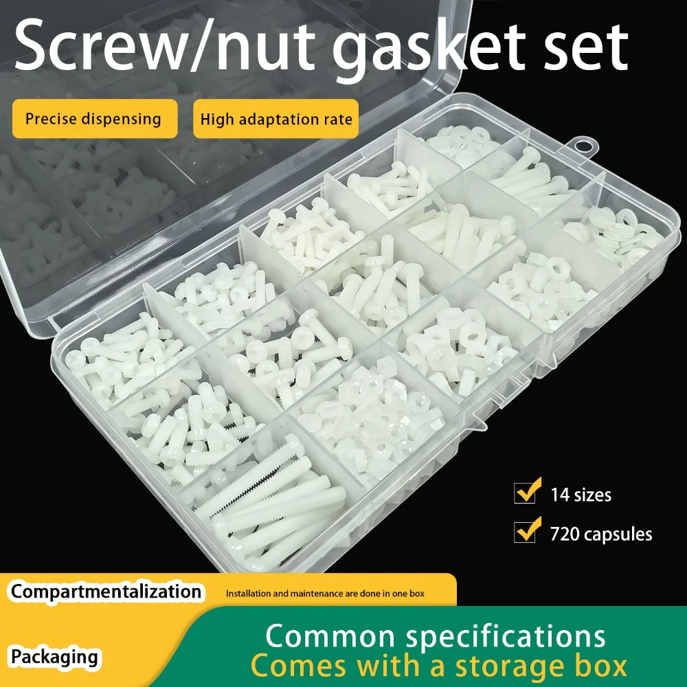 720Pcs/Box M3/M4 Wh…