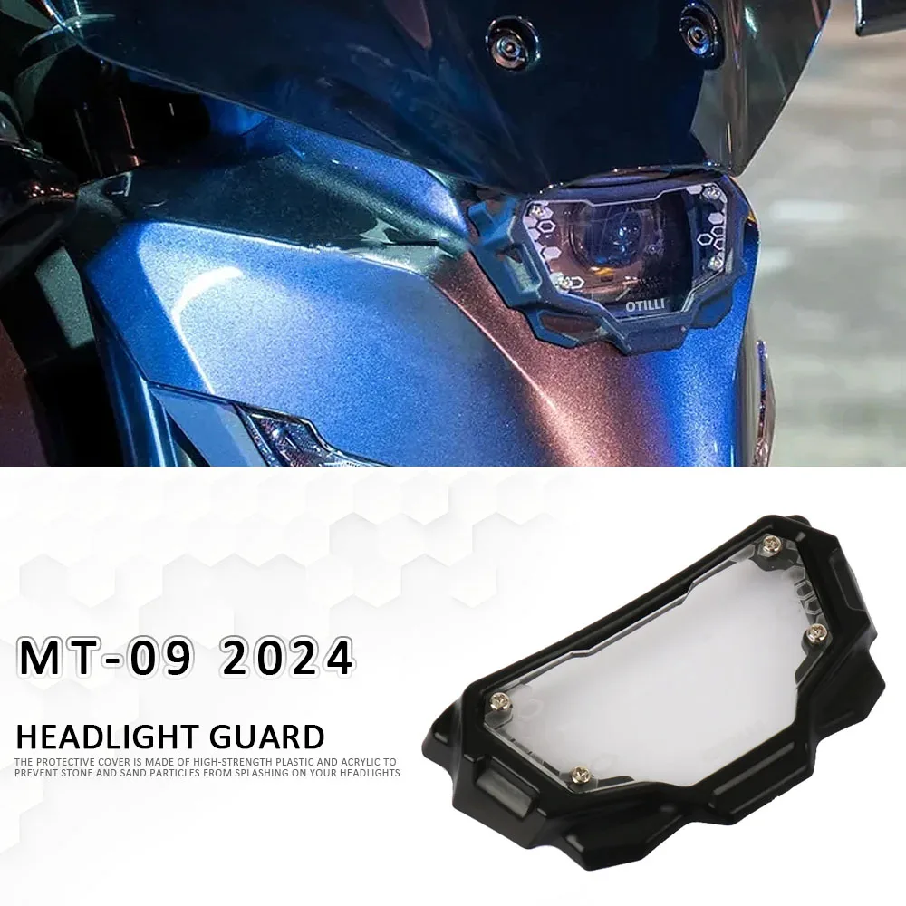 

MT-09 2024 Headlight Protector New Motorcycle Accessories Head Lights Guard Cover For Yamaha MT09 MT 09 mt09