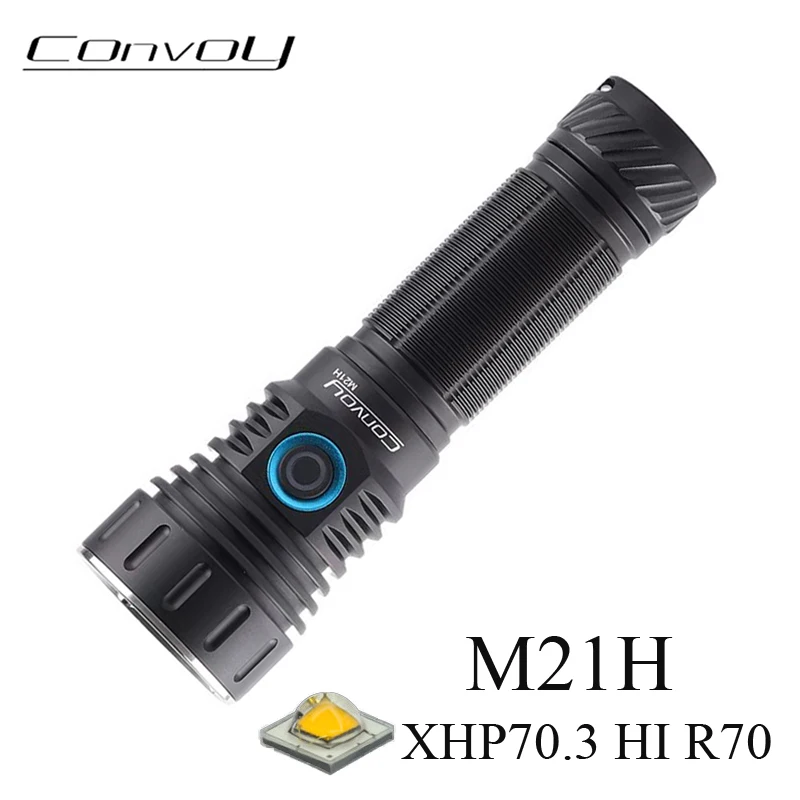 Flashlight Convoy M21H TIR Linterna with XHP70.3 HI R70 Led High Powerful Type-c Charging Port Camping Fishing Work Flash Light