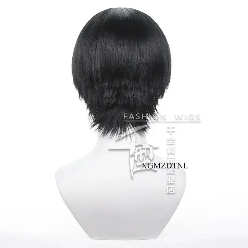 x;3,c'5\b/BLUE LOCK Niko Ikki Men Black Wig Role Party Halloween Anime Cosplay Wigs Heat Resi5'g,\j'8/ view 5