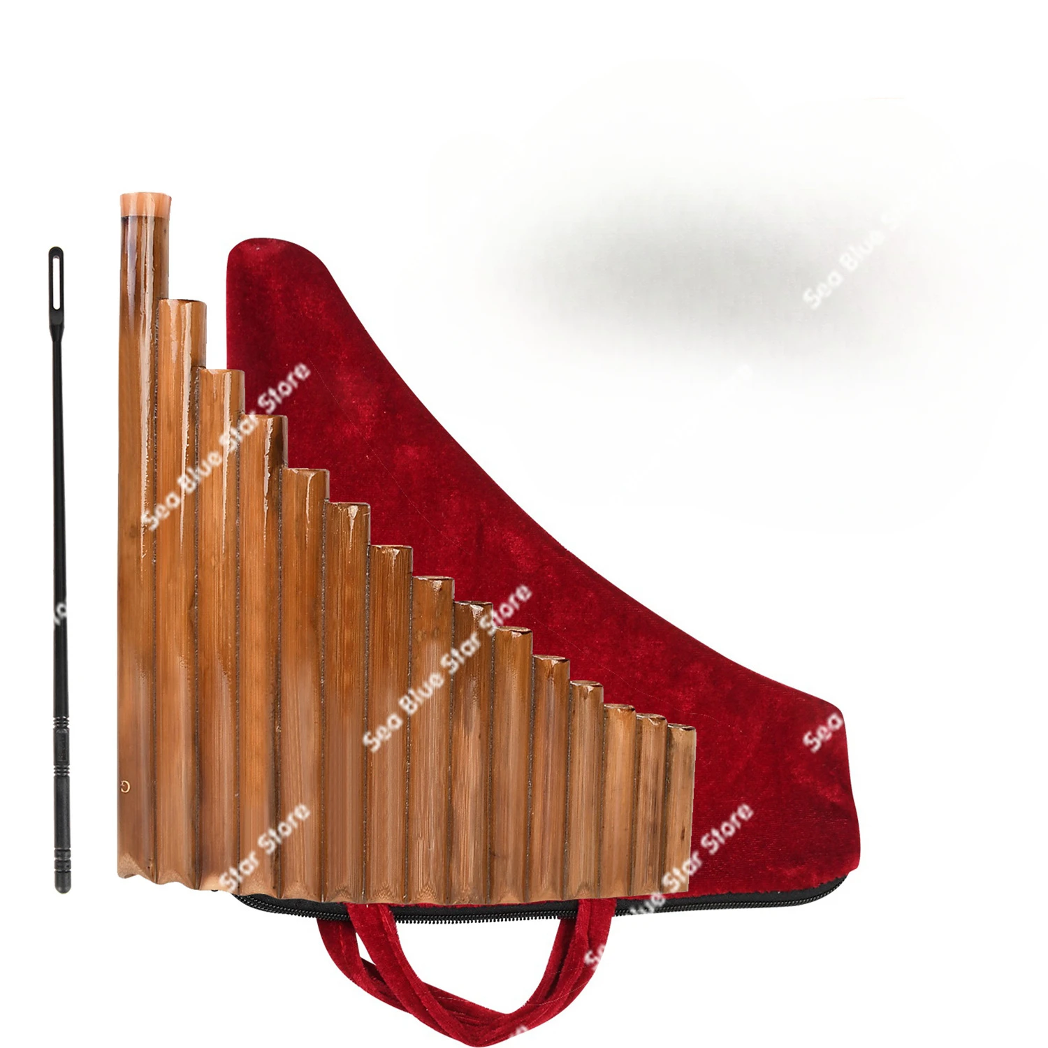 Muspor 15-tube G-tone Bamboo Pan Flute (Left/Right Hand)