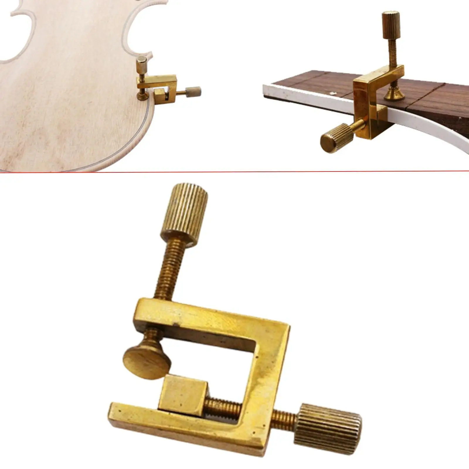 Violin Repair Clip Violin Edge Clamp Seam Repair Adjustable Sound Tool Instrument Making Tool Violin Side Clamp for Viola