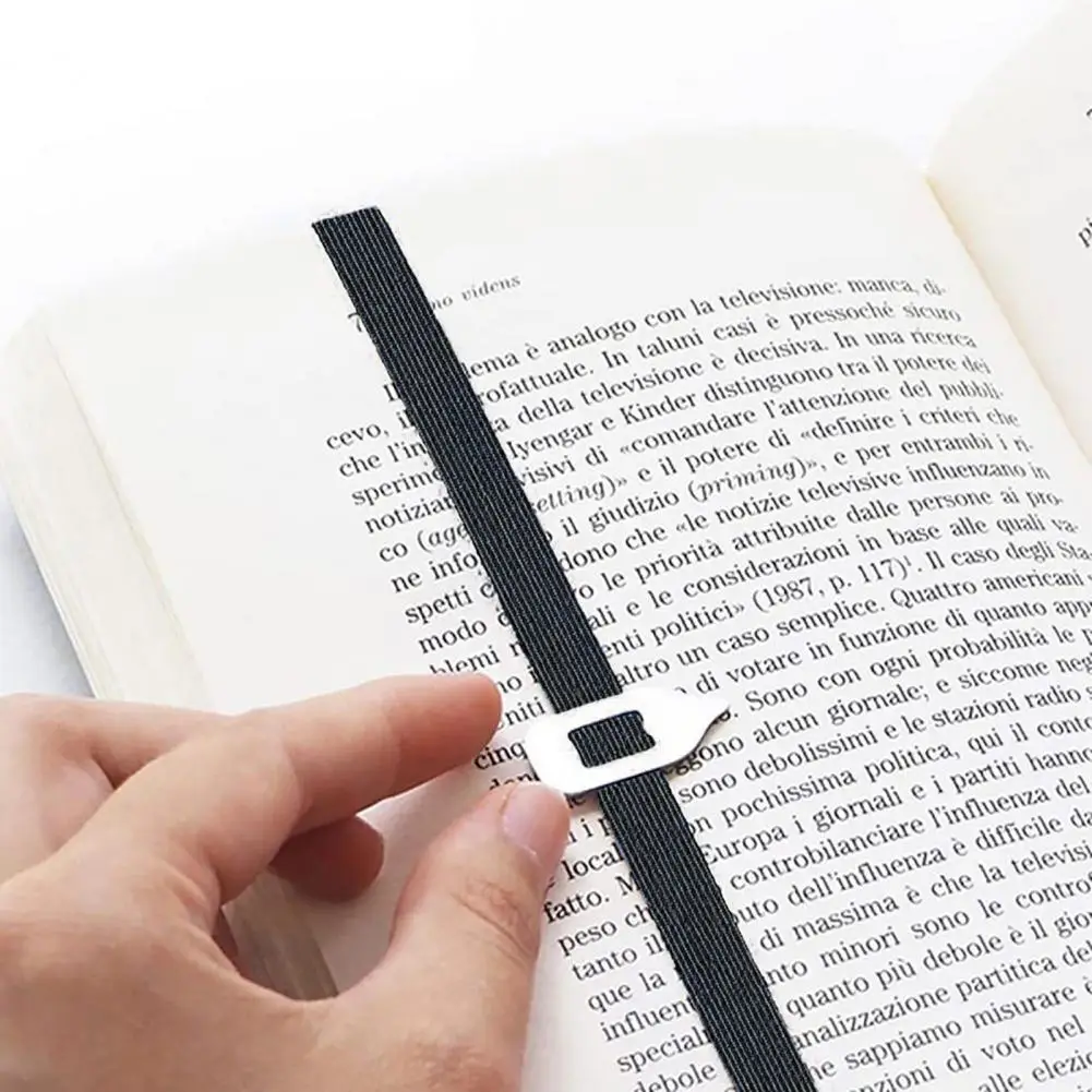 

Elastic Bookmarks Metal Pointer Reading Node Locator Bookmarks Imprint Free Locator Practical Tool Flexible Learning Stationery