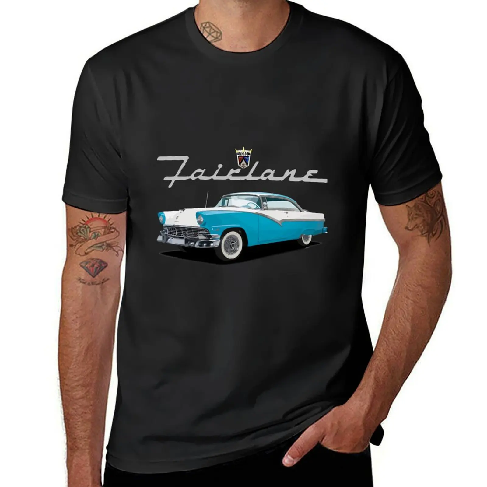 1956 Fairlane Victoria T-Shirt Blouse sweat oversized mens workout shirts