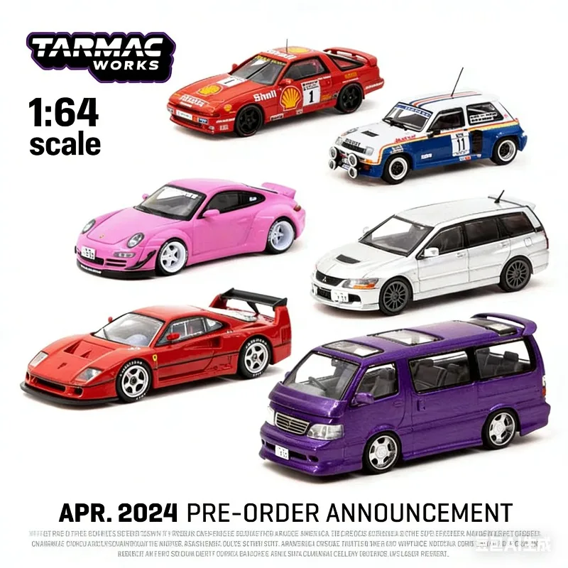 

Модель автомобиля TarmacWorks 1:64 Ferrari F40 LM из литого сплава, подарок для мальчиков на праздник, коллекционный предмет для взрослых, украшение для дома.