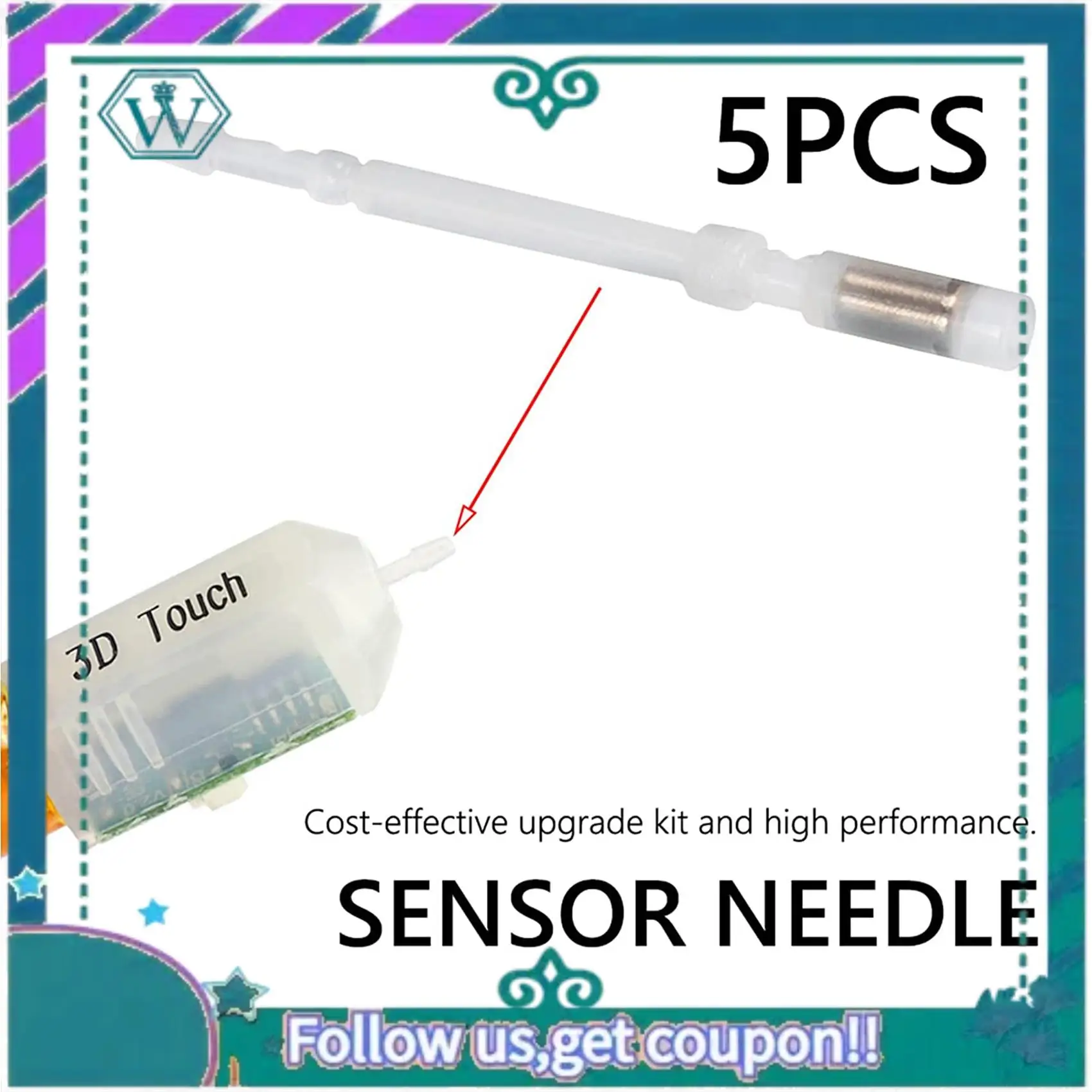 

A75Q-20 шт. штифт 3D-принтера для Bltouch Push-Pin умный датчик выравнивания кровати со сменной иглой