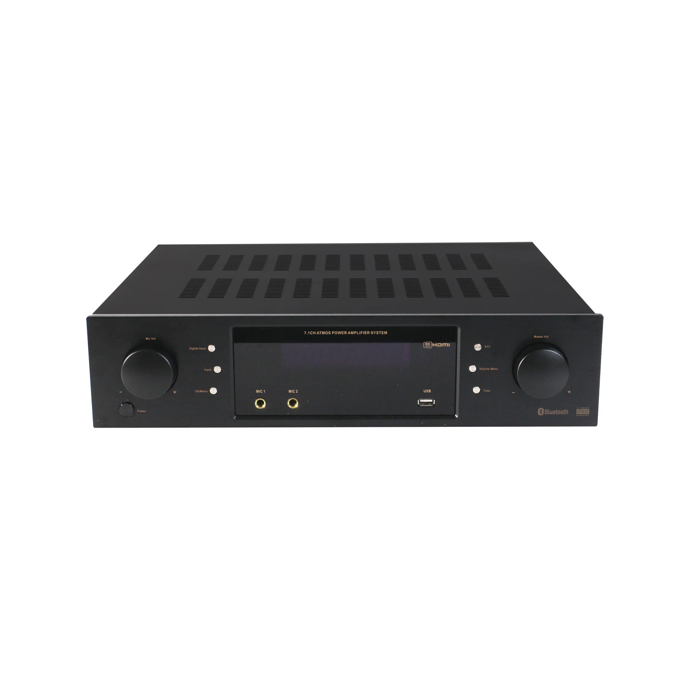 V Digital AV Amplifier Volume Control with ARC Bluetooth Professional KTV System for Home Theater Karaoke Audio System