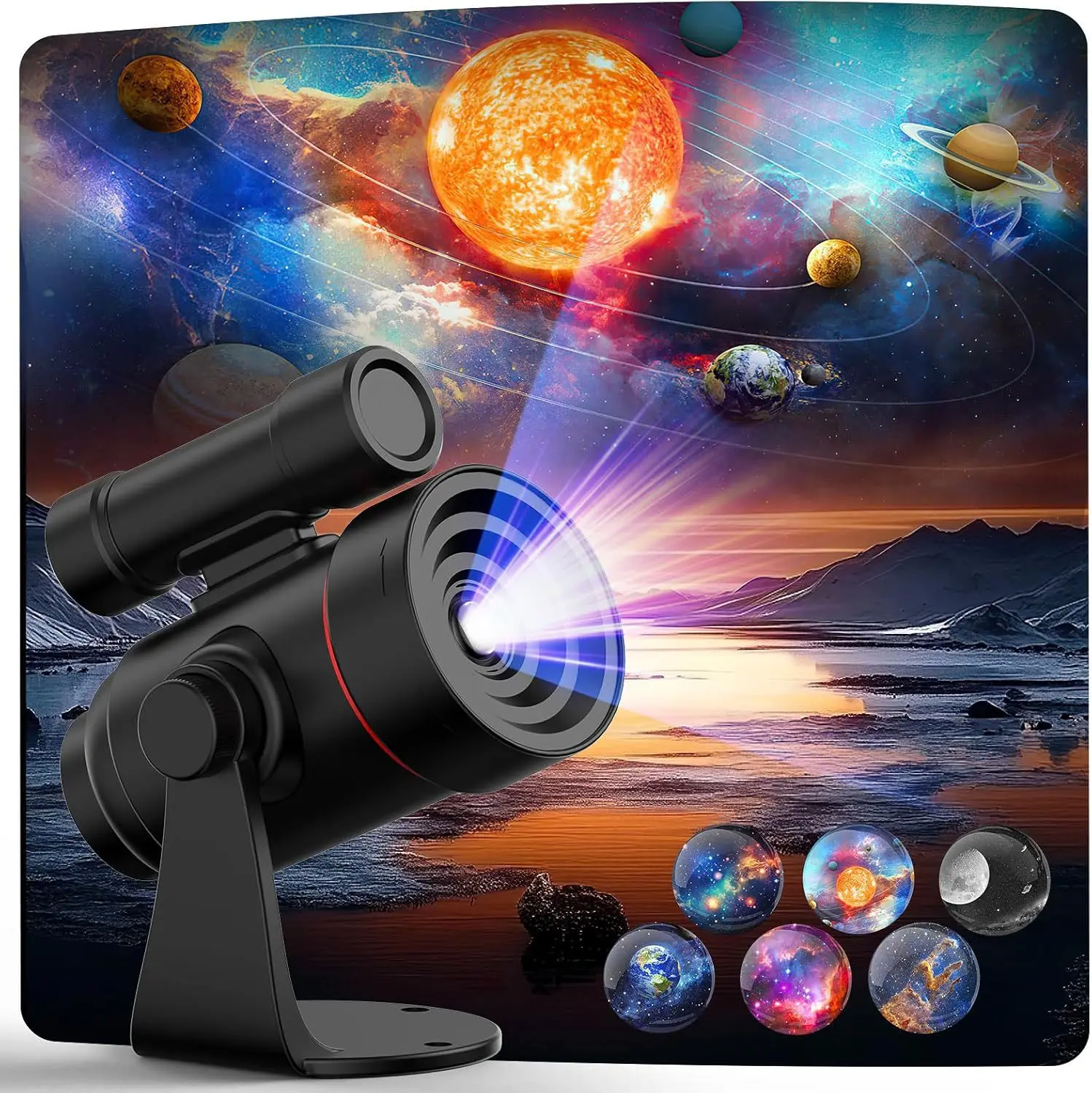 

2-in-1 mini galaxy ultra HD projection wall lamp, night light, bedroom ambient light, children's birthday gift.