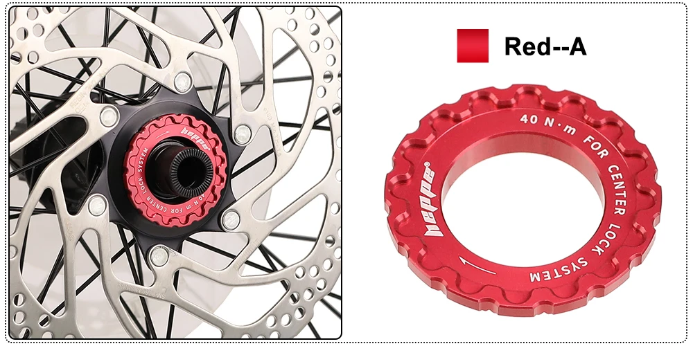 HEPPE Fahrrad Center Lock Scheibenbremssicherungsring Fahrrad Center Lock Scheibenbremssicherungsring Laufradnabe Rotor-Sicherungsring 7075 Aluminiumlegierung – Detail 12