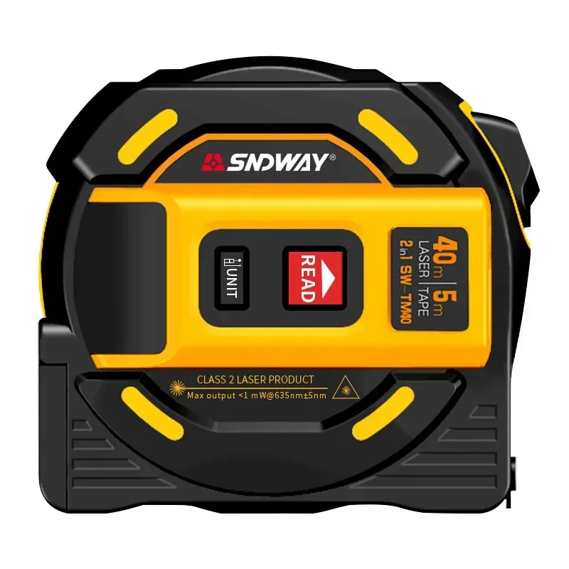 SNDWAY SW-TM40 Laser distance meter Tape rangefinder multi function Self-Locking Hand Tool Device