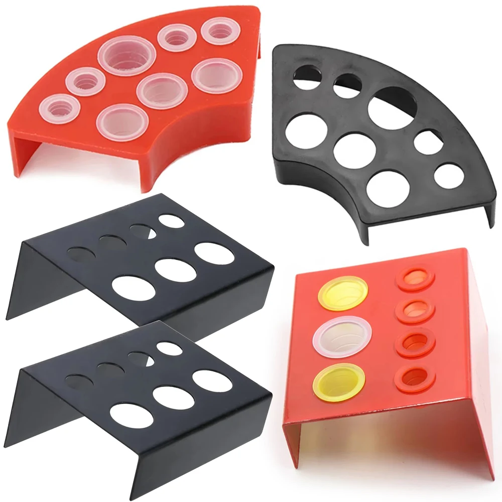 1/2/4pcs Tattoo Ink Cup Holder Stand Plastic Stainless Steel Ink Caps Container Holder for Permanent Makeup Tattoo Accessories