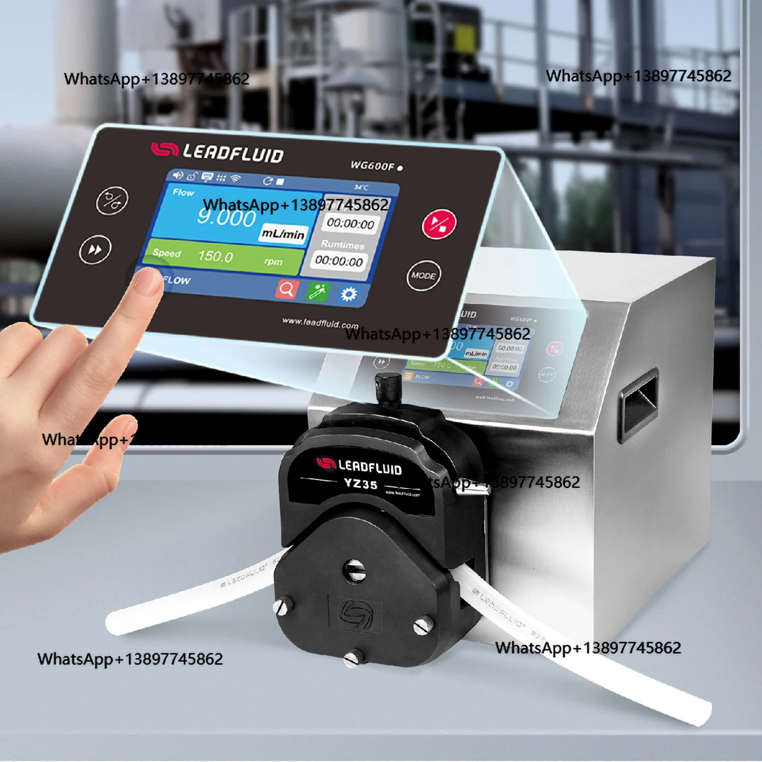 

Peiqi Dual-Channel Peristaltic Dosing P with Touchscreen, 1.3-13.2L/min, for Industrial Automation and Process Control