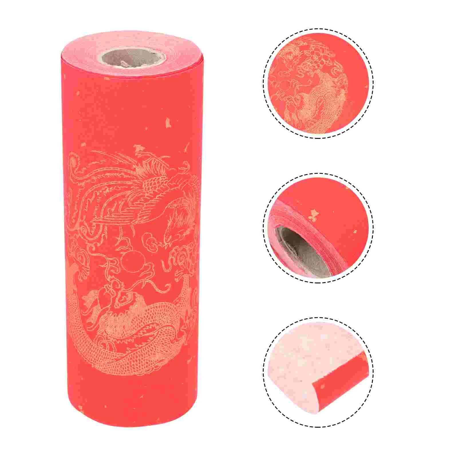 Sprinkle Gold Spring Festival Couplet Paper Chinese Supply Red Blank Scroll Decoupage Rice Xuan Material