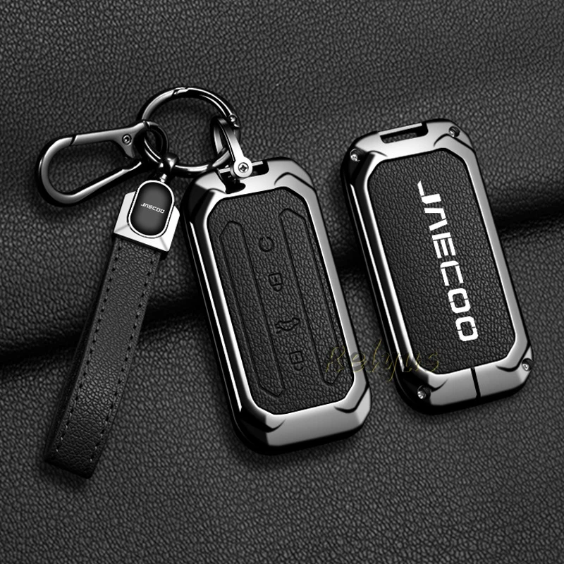 Zinc Car Key Case Full Cover for Chery Jaecoo J5 5 2025 2026 Protection Key Bag Housing Holder Keychain Auto Accessories