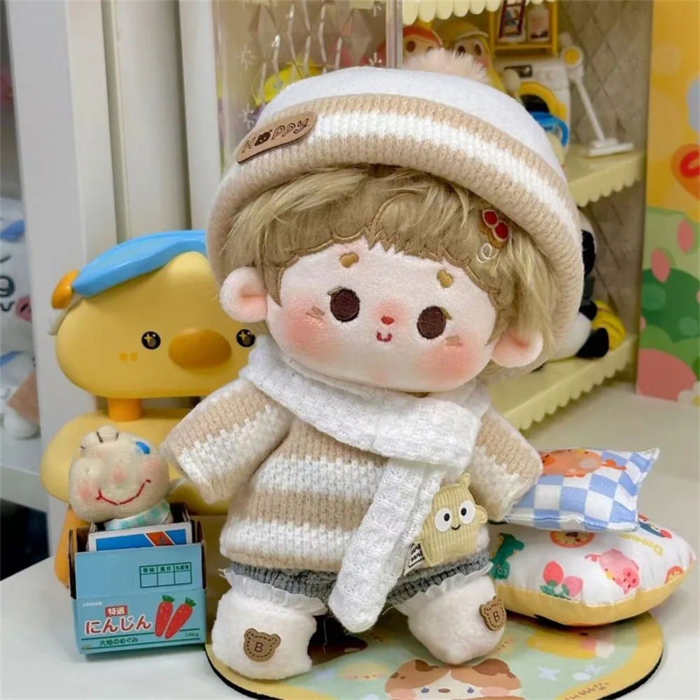 Coat 20cm Cotton Doll's Clothes Winter Set Outfit Doll Clothes Dress Multi Color Mini Cotton Doll Outfit Dress Kids Girls Toys