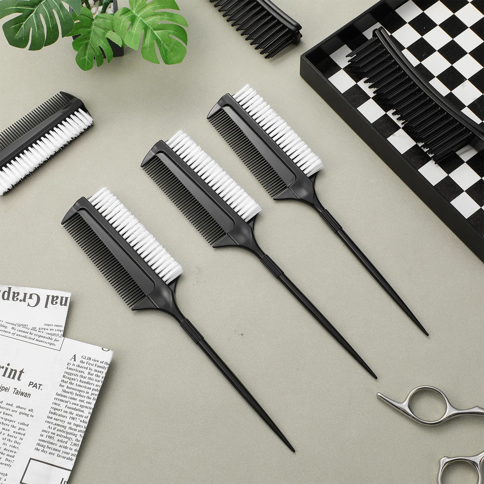 4Pcs Dual Sided Short Bristle  - Brush Bristle Set 评论和价格