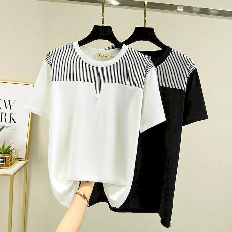 

Oversized T Shirts Women 2024 Spring Summer Trendy Short Sleeve T-shirt Casual Loose Top Fashion Vintage Tshirts Womens Clothing