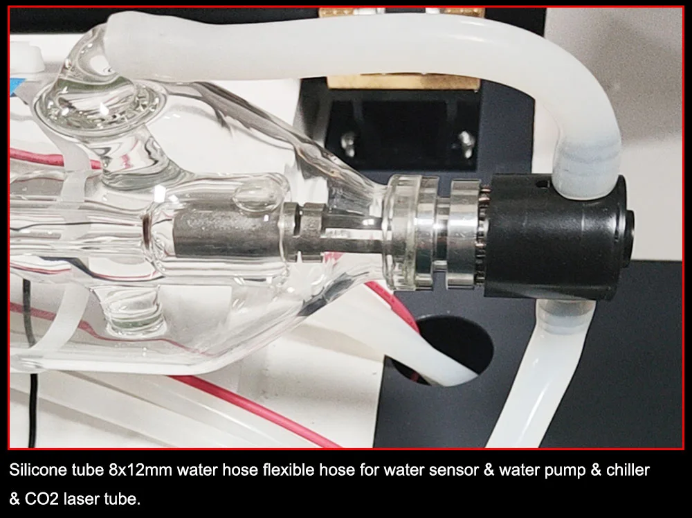 HUNST Silikonschlauch 5x8mm 8x12mm Wasserleitung Flexibler Schlauch für Wassersensor & Wasserpumpe & Wasserkühler & CO2-Laserröhre. – Detail 7