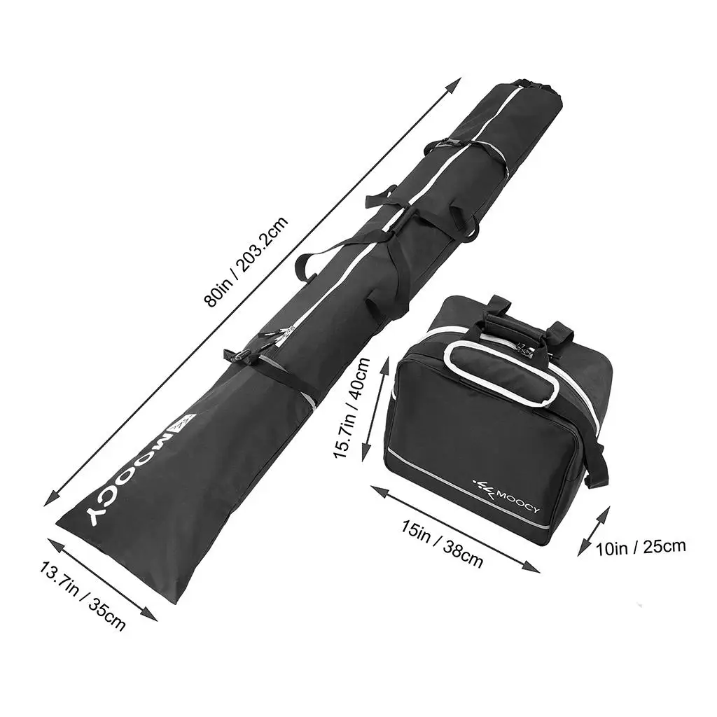 

Ski Bag Large Capacity Polyester Carrying Case Backpack Cover for Boots and Helmet Snowboard Accessories