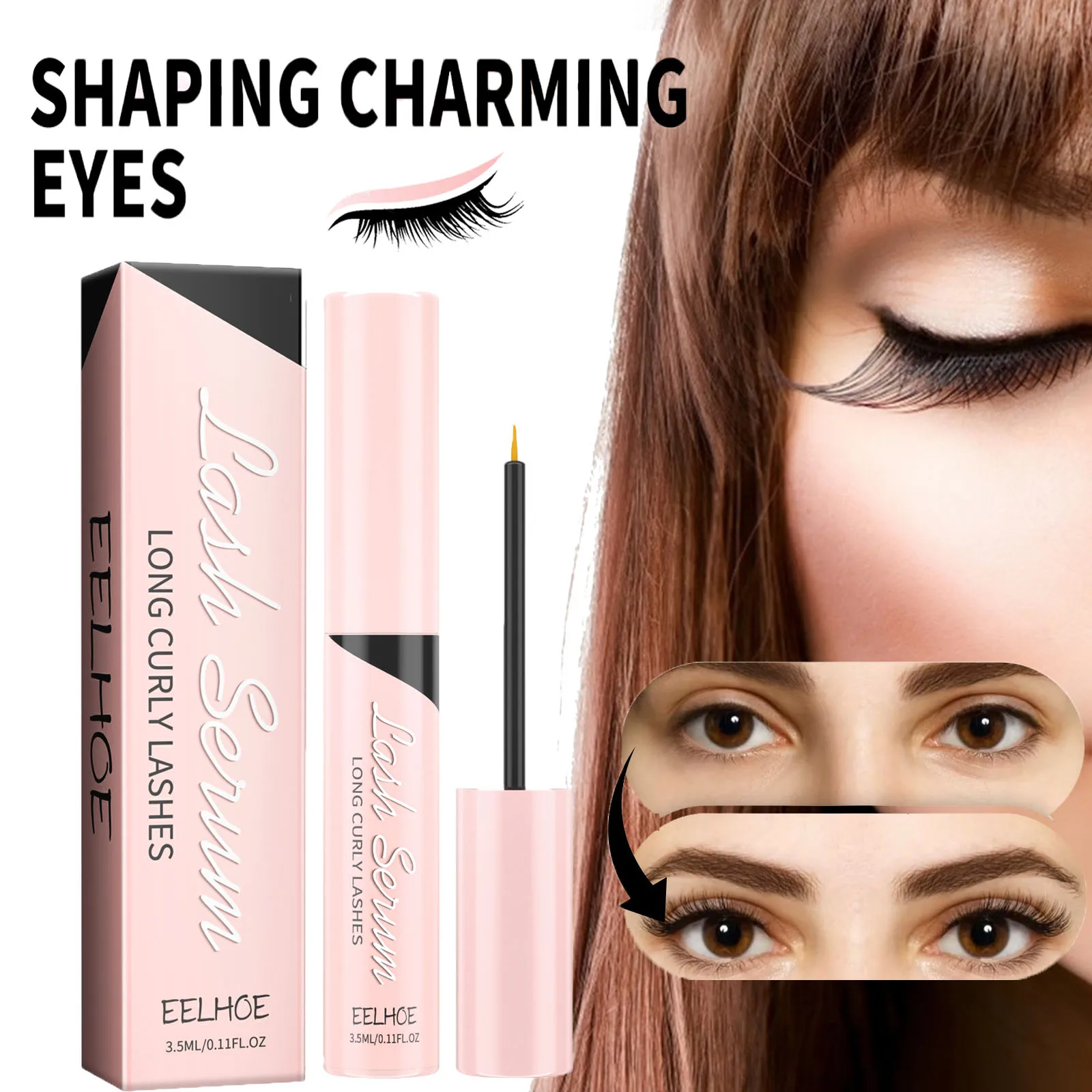 EELHOE 3.5 มลเซรั่มขนตาสารสกัดจากโสมบำรุงขนตาให้ยาวขึ้นยาวขึ้นผลิตภัณฑ์ดูแลดวงตาเติมเต็มแต่งหน้าแต่งหน้าต่อ