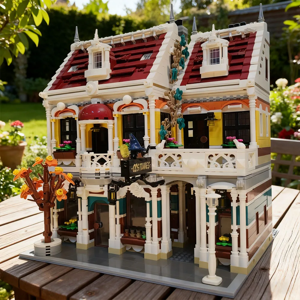 الإبداعية 3000 + قطعة MOC متجر الملابس اللبنات نموذج مثالي مدينة عرض الشارع الطوب مدينة للبخار للهدايا الكبار