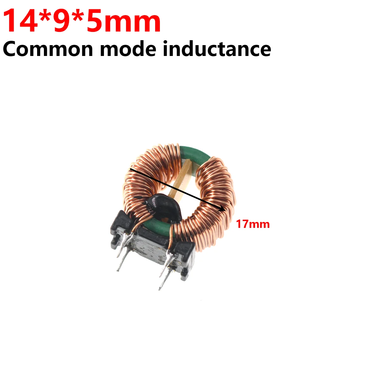 10PCS Common mode inductor 14X9X5mm 10X6X5 1MH 10MHZ 20MHZ 2MH diameter Magnetic ring inductance Power filtering Inductance coil