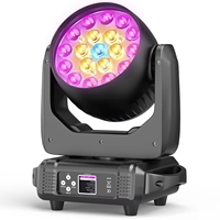 Yiflamefly 19X15W Beam Moving Head Light DMX512 RGBW 4IN1 LED Stage Light For DJ Karaoke Dance Hall KTV Disco Bar Stage Lighting