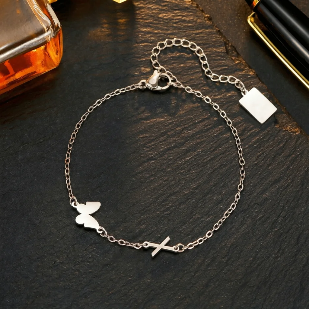 Dainty Silver Butterfly Bracel - огляд і ціна Lobster Clasp Silver