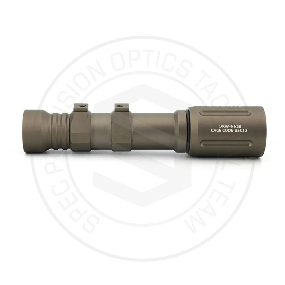 Tactical  Flashlight OKW 18650 18350 Weapon Light 680 Lumen LED Illumination Airsoft Gun Light FDE Color