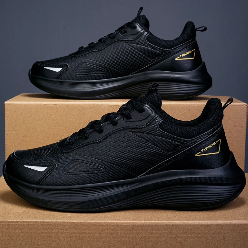2026 New Running Shoes Men Outdoor Anti Slip Trekking Shoes Leather waterproof Sneakers Men Trend Sports Shoes Men Size 39-45