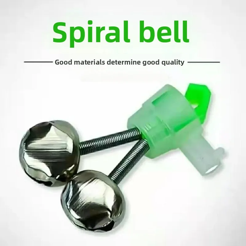 

10 Pieces of Anti Loss Spiral Bells with High Sensitivity and Fixed Lure Sea Fishing Bells Fishing Alarms and Fishing Supplies