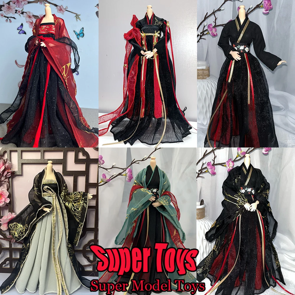 In Stock 1/6 Scale Female Soldier Clothes Accessories Chinese Hanfu Strapless Ancient Style Set Fit 12-inch Action Figure Doll