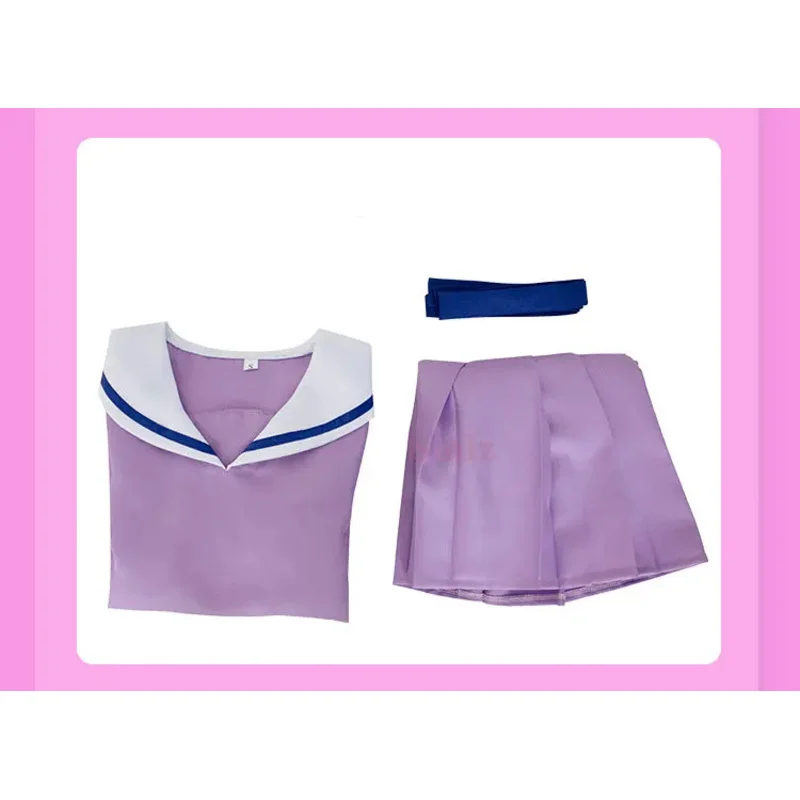 l2025l Kostum Cosplay Anime Noragami Yukine Iki Hiyori Baru Wig Seragam Sekolah Gadis Sailor Cosplay Set Gaun JK