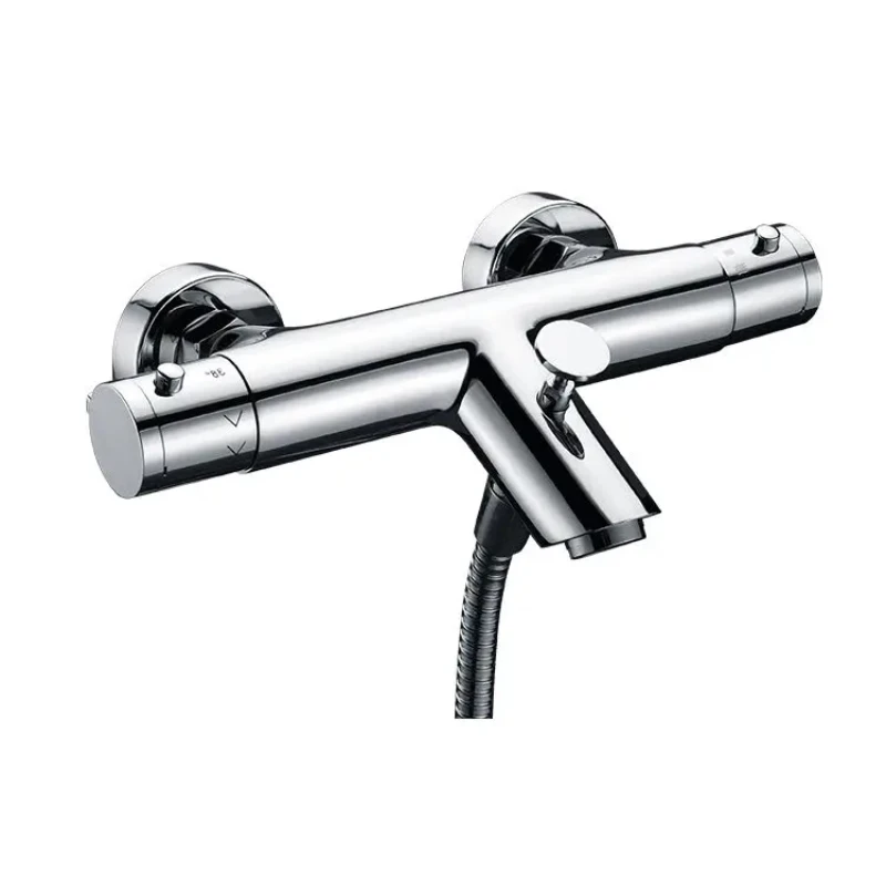 New Design Thermostatic Concealed Tub Spout With Pull Up Diverter Bathroom Faucet Tap Shower