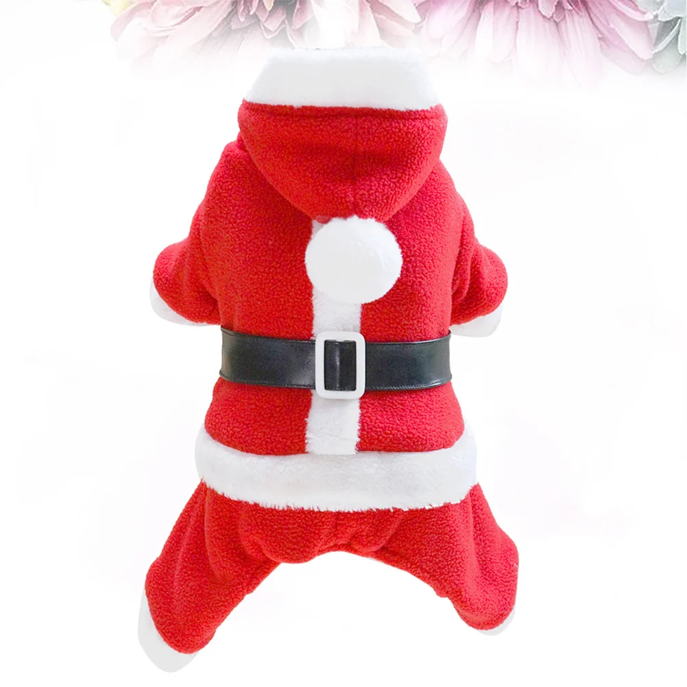 

Dog Clothes Santa Claus Style Red Size S Breathable Comfortable Christmas Costume Party Outfit Pet Supplies Pet Dog Clothes