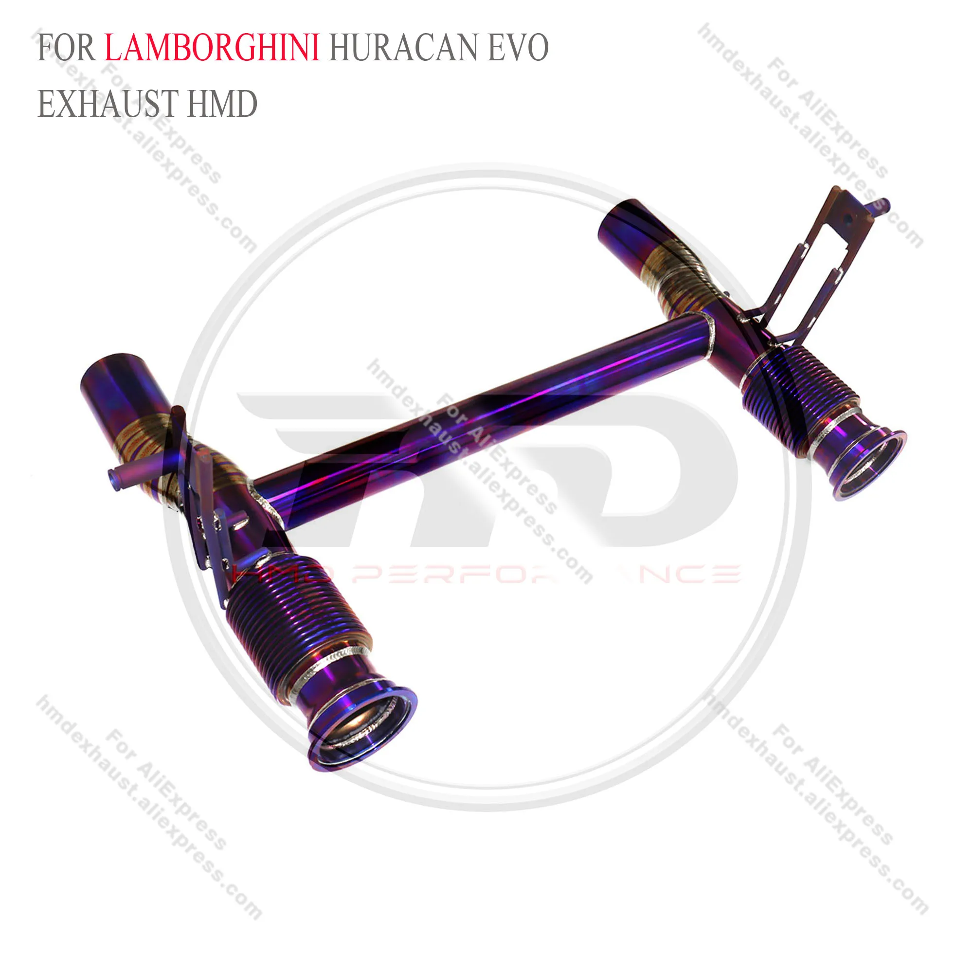 

for Lamborghini Huracan EVO Exhaust System Racing Muffler Straight Pipe Lightweight No Bracket (2014-2024)