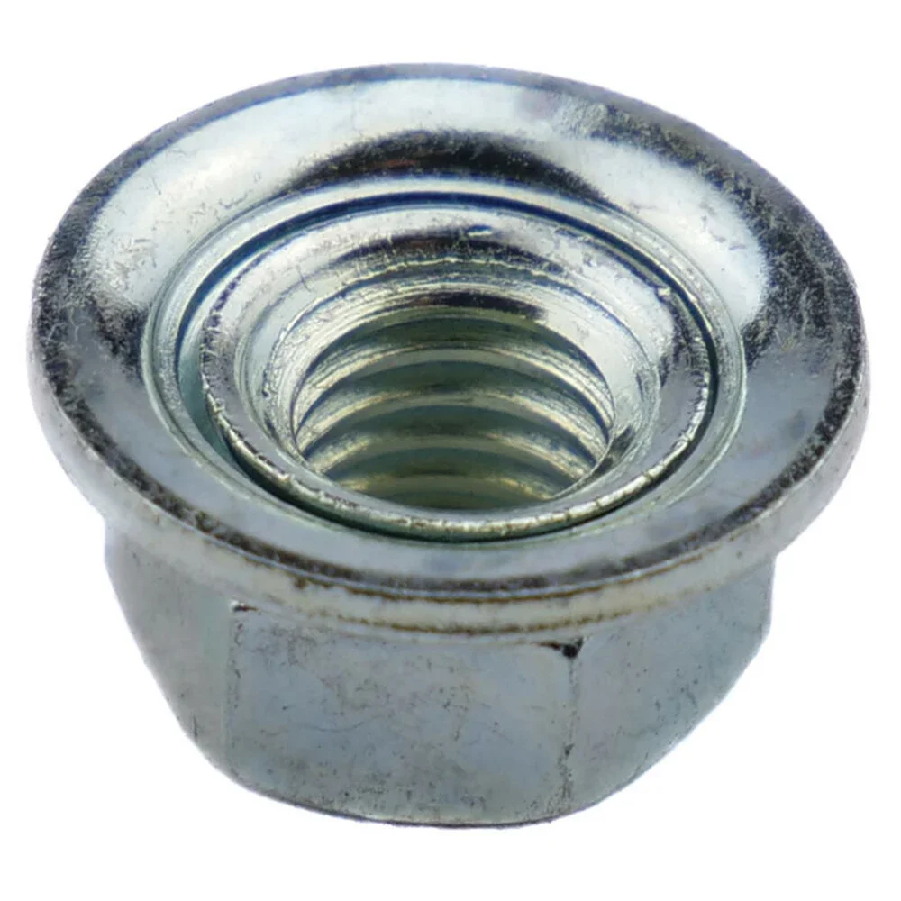 M8x1.25 LH Left Hand Thread Flanged Blade Screw Nut For Trimmer Brushcutter Garden Trimmer Cutting Irrigation Machine Nut Parts