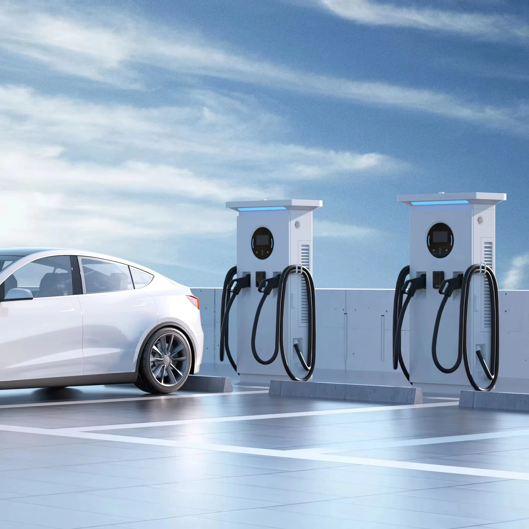 Classic Design 60kw Dc Charging Station  80kw Dc Fast Charging Station  Ccs2 Ip54 Ev Car Charging Station