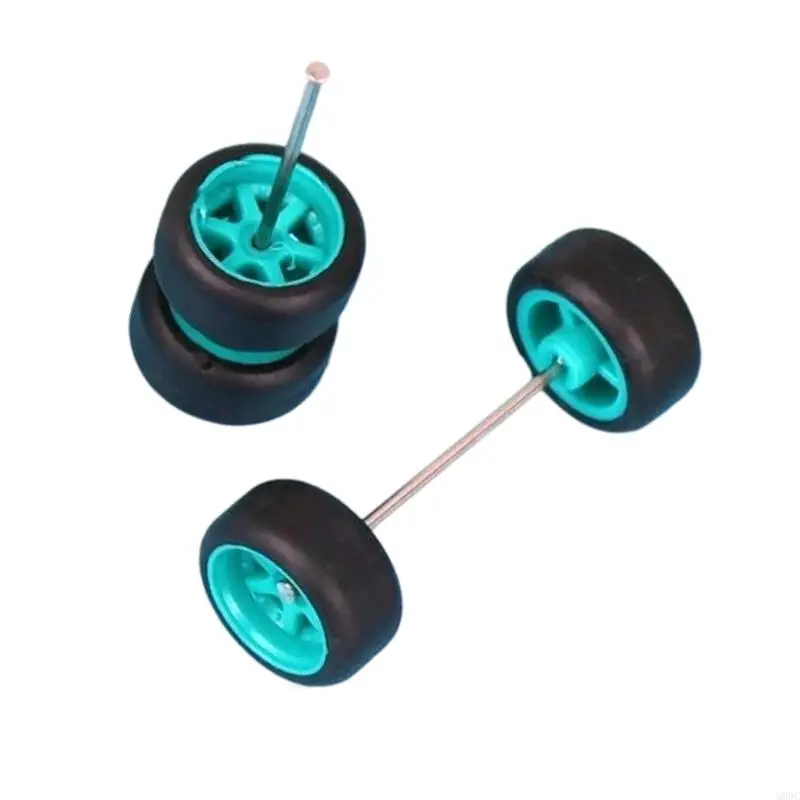 M89C 4Pcs Durable 1/64 Alloy Car And Axles For Truck Customization