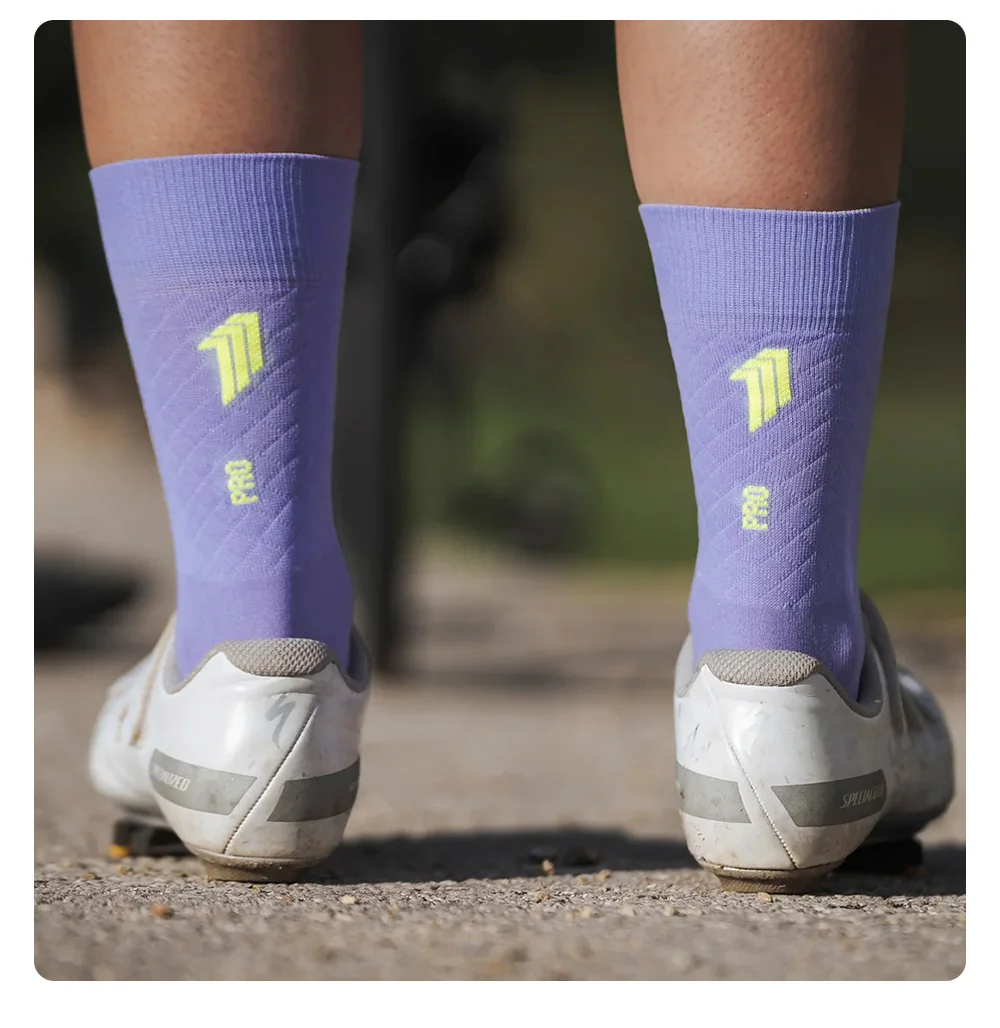 BCBE-ING Radsocken, atmungsaktiv, professionelle Sportsocken für Herren und Damen, bequeme, hochelastische, rutschfeste Outdoor-Fahrradsocken – Detail 11