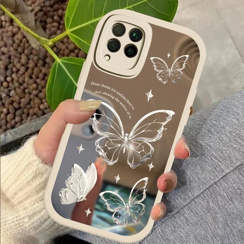 Cute Butterfly Print Case For Huawei Magic 5 Pro Honor 20 Y9 Prime 2019 Mirror Makeup Bumper For Huawei Nova 7 SE 7i 6 4E 5T