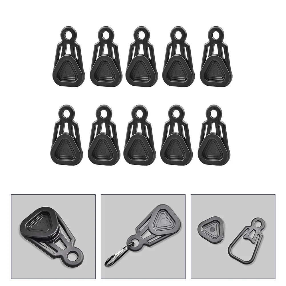 

10pcs Tent Clamp Tarp Clip For Outdoor Camping Windproof Secure Grip Lightweight Portable No Mark Easy Install For Thick Thin